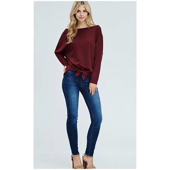 Neck Rib Knit Sweater - Picture 3 of 5